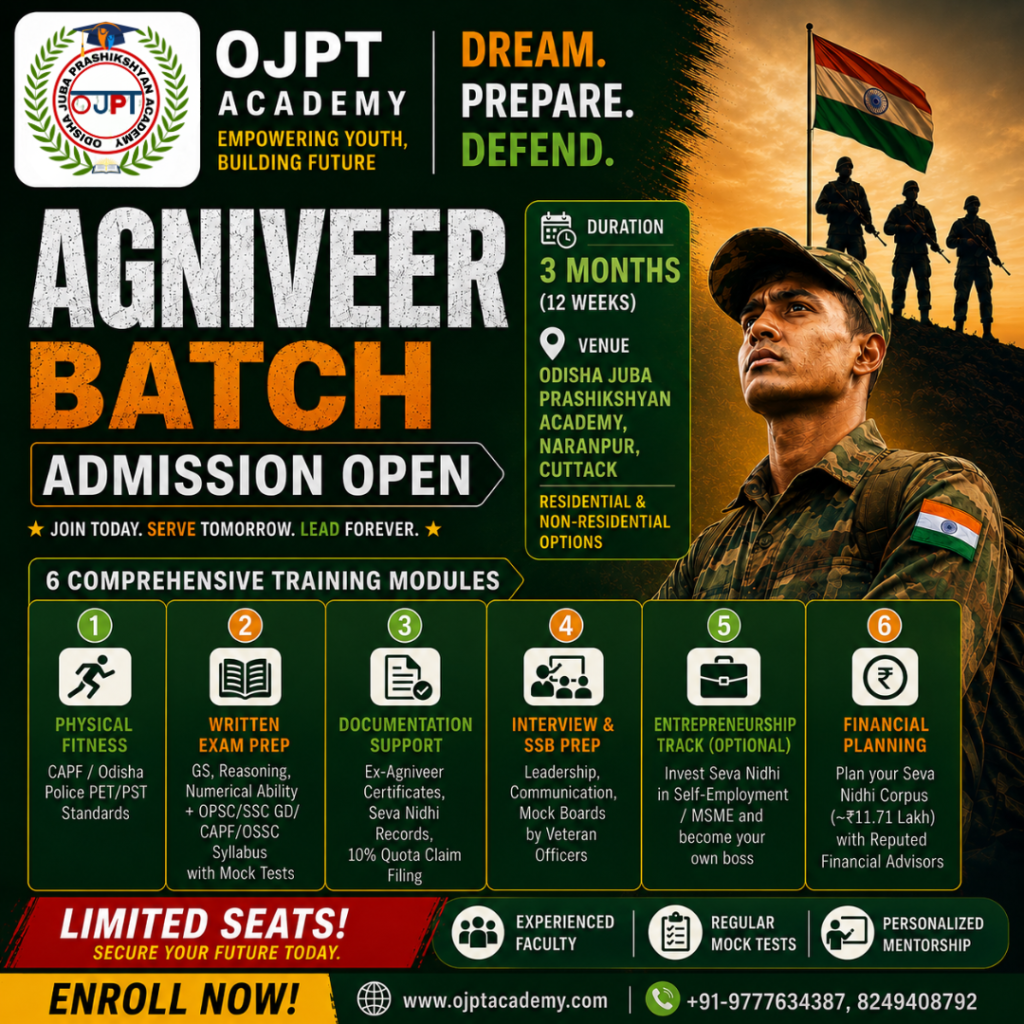Agniveer Batch – 3-Month Defence Training Programme